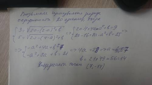 На осі ординат знайдіть точку рівновіддалену від точок А(4;-5) і В(​2;3