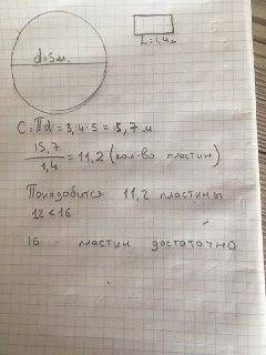 2.Клубму круглой формы необходимо огородить невысоким забором. Для этого используют пластины, изгото