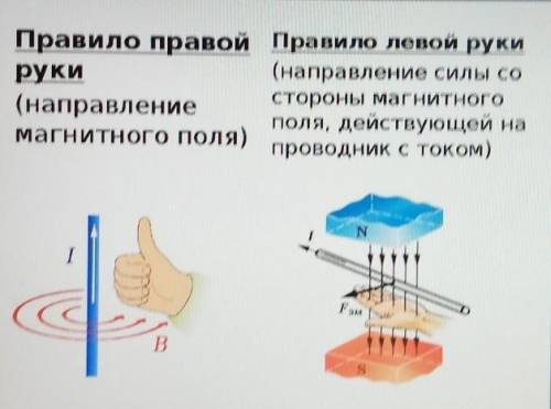 Сделайте рисунок магнитных линий и направления силы Ампера (см. фото ниже)