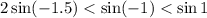 2\sin(-1.5)