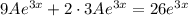 9Ae^{3x}+2\cdot3Ae^{3x}=26e^{3x}