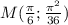 M(\frac{\pi }{6};\frac{\pi ^2}{36})