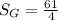 S_{G} = \frac{61}{4}