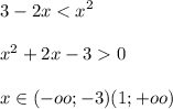 \displaystyle 3-2x0\\\\ x \in (-oo;-3) (1; +oo)