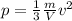 p = \frac{1}{3}\frac{m}{V}v{^2}