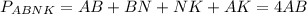 P_{ABNK}=AB+BN+NK+AK=4AB