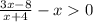 \frac{3x-8}{x+4}-x0