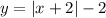 y = |x+2| - 2