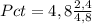 Pct = 4,8\frac{2,4}{4,8}