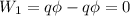 W_1=q\phi-q\phi=0