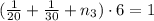 (\frac{1}{20} + \frac{1}{30} + n_3)\cdot 6 = 1