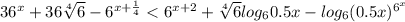 36^x+36\sqrt[4]{6}-6^{x+\frac{1}{4}}