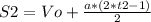 S2=Vo+\frac{a*(2*t2-1)}{2}