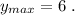 y_{max}=6\ .