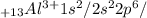 _{+13} Al^{3+}1s^{2}/2s^{2}2p^6/