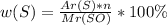 w(S)=\frac{Ar(S)*n}{Mr(SO)} *100\%