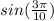 sin(\frac{3\pi }{10} )