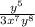 \frac{y^{5} }{3 {x}^{7} {y}^{8} }