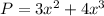 P=3x^2+4x^3