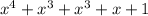 x^{4}+x^{3}+x^{3}+x+1