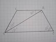 равнобокой трапеции один из углов равен 120°, диагональ трапеции образует с основанием 30°. Найдите