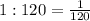 1:120=\frac{1}{120}