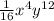 \frac{1}{16} x^4y^{12}