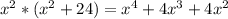 x^2*(x^2+24)=x^4+4x^3+4x^2