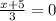 \frac{x+5}{3}=0