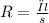 R = \frac{ρl}{s}