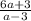 \frac{6a+3}{a-3}