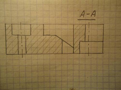 Нужно в первом сделать следующее : на месте одного из видов выполнить сложный ступенчатый разрез. Ви
