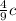 \frac{4}{9}c