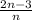 \frac{2n-3}{n}