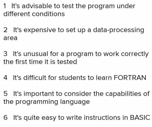 A. Make sentences using the prompts from the box above. 1. instructions / COBOL / not easy / write /