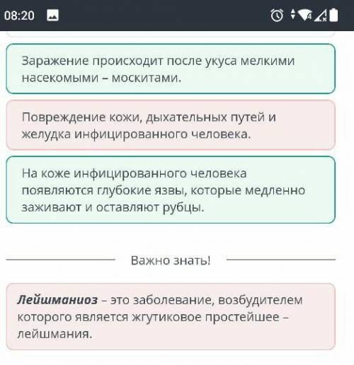 Лейшманиоз – инфекционное заболевание. Выбери ответы, которые указывают на причины лейшманиоза и его