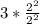 3*\frac{2^{2} }{2^{2} }