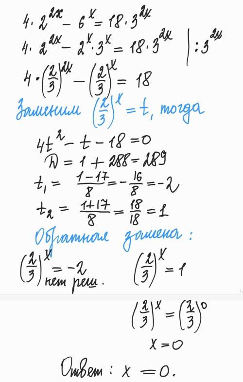 Решите показательное уравнение​