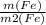 \frac{m(Fe)}{m2(Fe)}