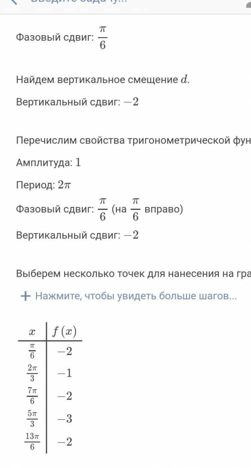 постройте график функции y=sin(x-п/6)+2 а)укажите область значения данной функции б)найдите наибольш