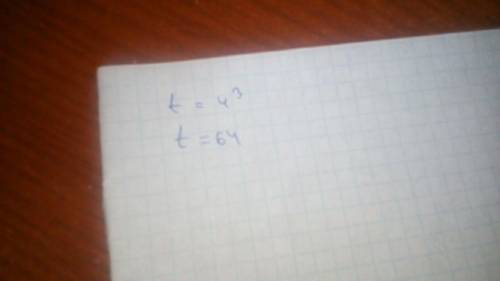 Найдите корень уравнения.4^8:t*2^2=4^6,t