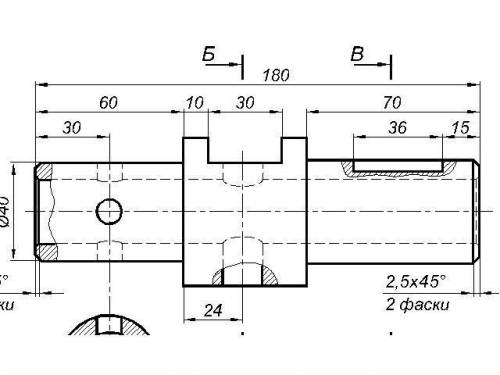 Сделать рабочий черчёж и сечение по валу.Даю 35 очков. (предмет: инженерная графика) ​