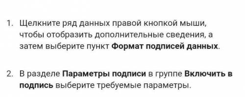 Можно ли поменять подписи данных у готовой диаграммы? Каким образом?