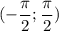 (-\dfrac{\pi}{2};\dfrac{\pi}{2})