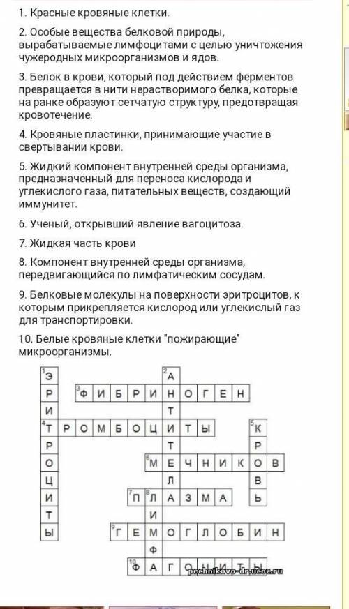 Кроссенс на тему кров та группи крові. от и благословлю того, кто сделает​