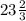 23\frac{2}{3}