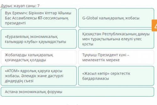 Мәтінді түсініп оқы. Елбасының еңбегі туралы шолу жазу керек болса, қай ақпарат қажет болатынын тап.