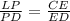 \frac{LP }{PD} = \frac{CE}{ ED}