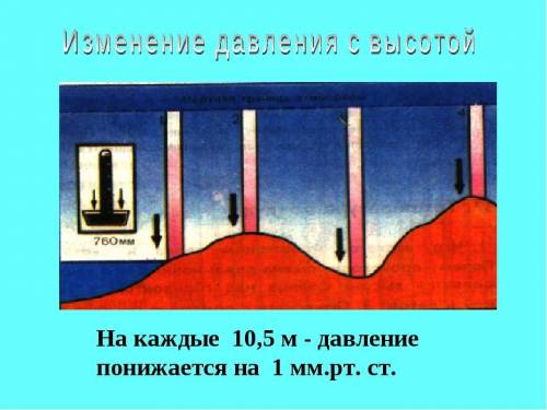 Расчитайте температуру воздуха и давление на высоте 4500 метров,если у подножия температура +34С и А