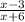 \frac{x-3}{x+6}